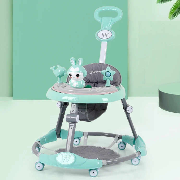 4 in 1 Kids Ride-On Toy Baby Balance Walker Exercise Bike Scooter with Seat and Wheels Made of Durable Plastic Frame