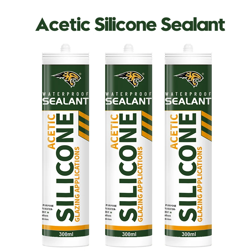 Transparent Silicone Sealant Easy Sealing Waterproof Neutral Construction for Glass