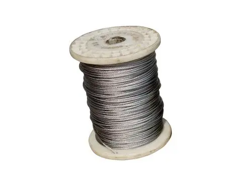 304 1X19 7X7 6mm 8mm Stainless steel wire rope 7*7 1*19 316L stainless steel coated cable wire for industry machine