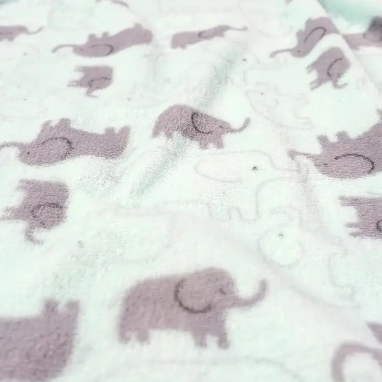 OEM Lightweight Soft Cozy Warm Fuzzy Microfiber Printed Flannel Blanket for Kid Baby Children or Pet