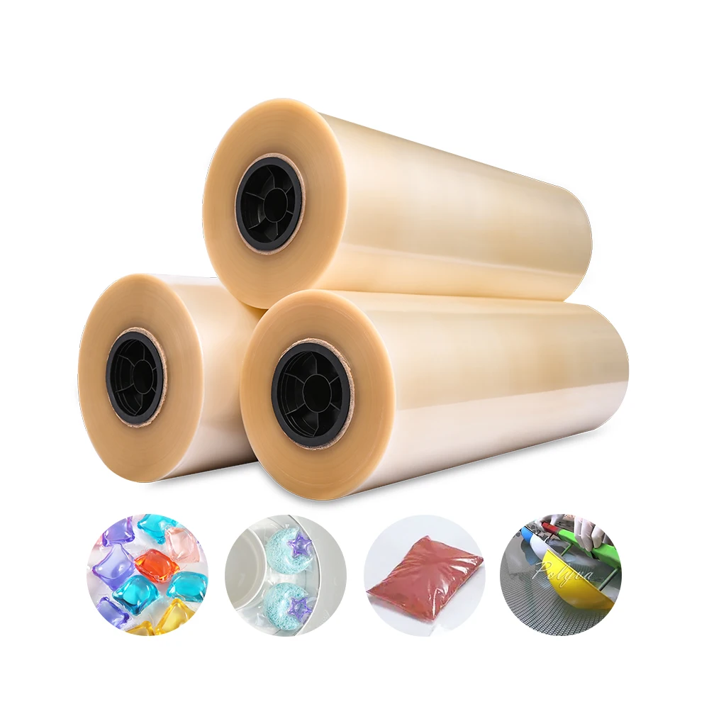Polyva cold water PVA plastic film roll for agrochemicals packaging of powders in water-soluble sachets