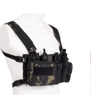 CS Match Wargame TCM Chest Rig Vest  Gear Pack Magazine Pouch Holster Molle System Waist Men Nylon Swat