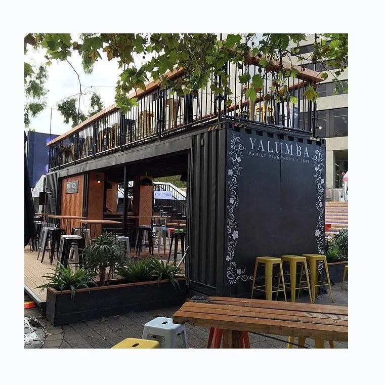 Luxury modular prefab container restaurant coffee bar food kiosk container