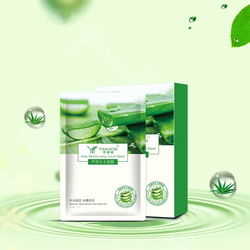 OEM; Экстракт алоэ вера увлажняющая маска для лица, полотенце после загара ремонт сокращает поры, акне Алоэ Вера маска для лица Уход за лицом