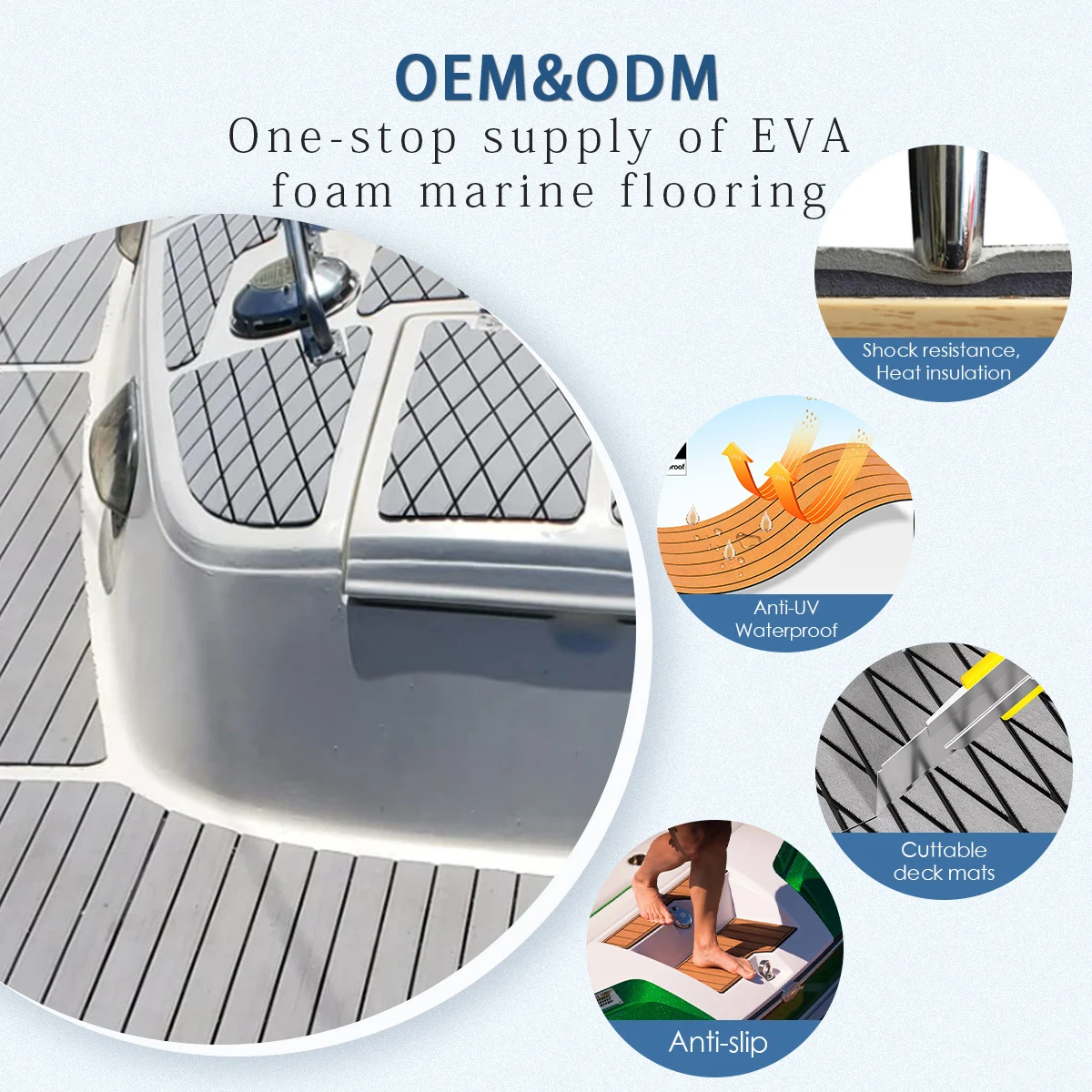 Manufacture Sea Ray Boat Floor Eva Boat Flooring Adhesive Deck Boat Flooring