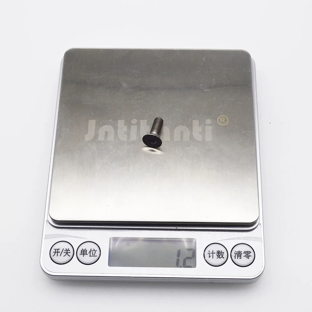 Custom silver color Gr.5 titanium Steering wheel screws