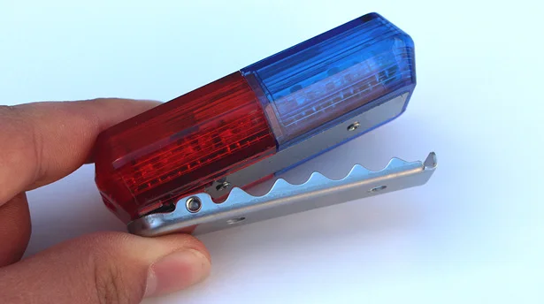 Traffic guide outdoor night Cycling Rechargeable Security warning crocodile Clip Sheriff Led Strobe Shoulder flasher light