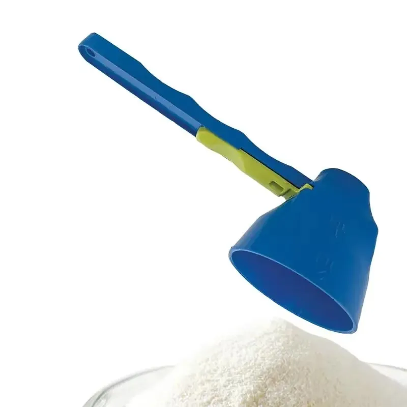 Kitchen Baking Accessories Sliding Design Coffee Scoop Funnel Water Bottle Powder Scoop