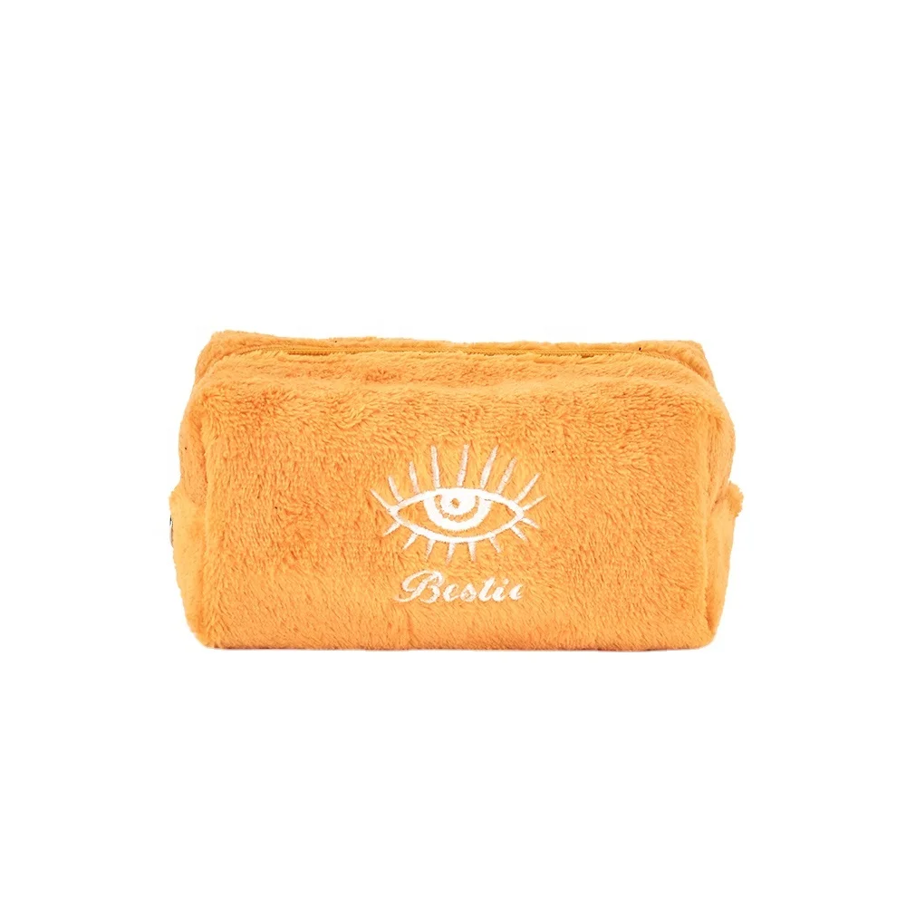 BSCI ISO Sedex FAMA Hot Sale RPET Terry Cloth Makeup Storage Bags Eco Friendly Towel Cosmetic Pouch for Tarvel