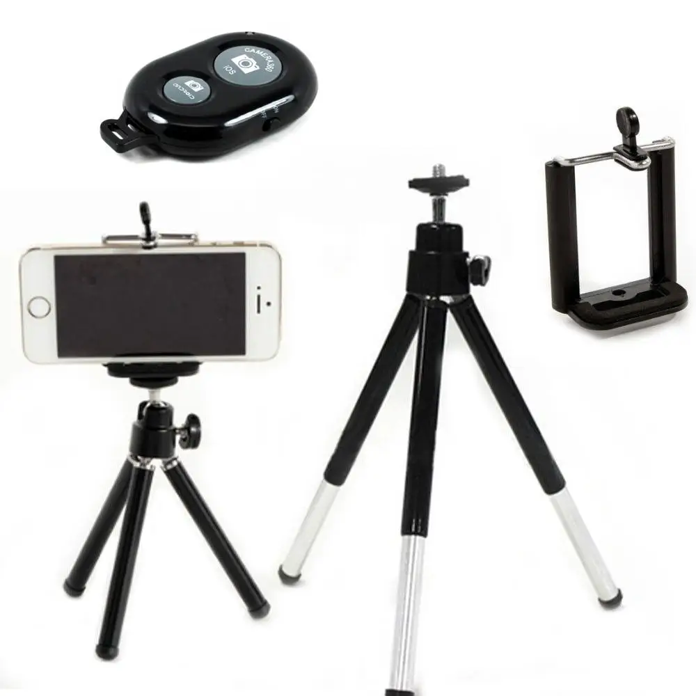 
universal aluminum Mini tripod for camera Mobile Phone Stand Holder Tripe Mount Adapter for Go pro Camera 