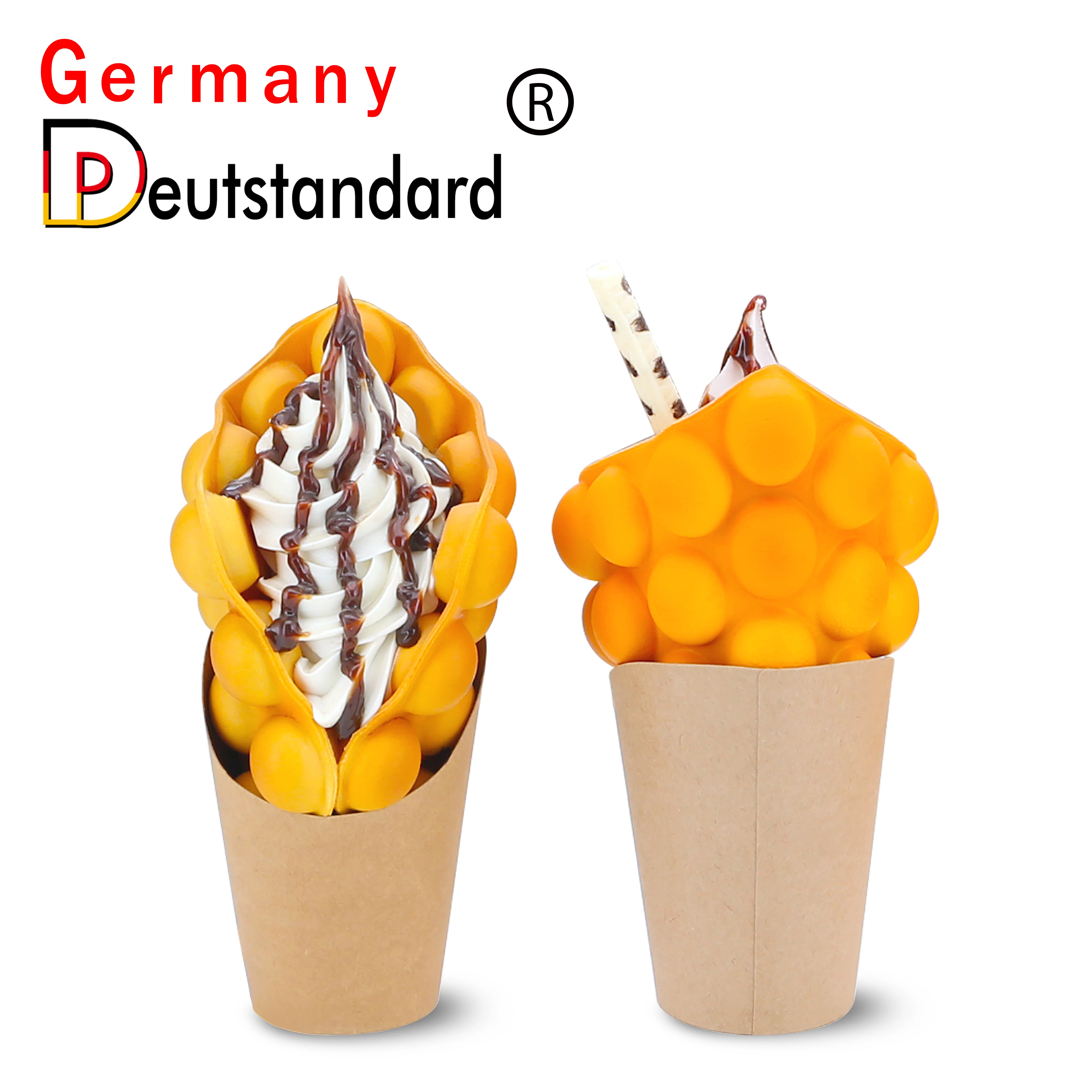 Германия стандарт Deutstandard искусственное 3D мороженое вафельная модель поддельная еда