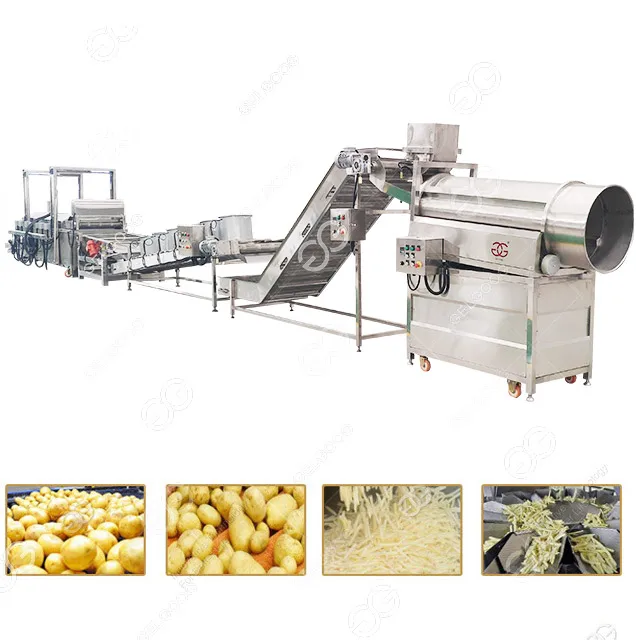 
Industrial Irish Poratos Chips Potato Processing Equipment Machine De Pommes Frites Chips 