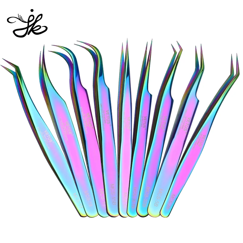 Own Brand Professional Volume Extension Case Curved Custom Wholesale Lash Applicator Eyelash Tweezer