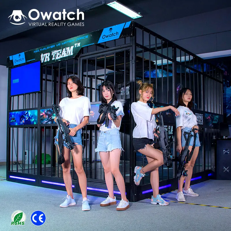 Owatch New 2022 Large VR Multiplayer 3 4 5 players Shooting Game Platform with High Quality VR Games