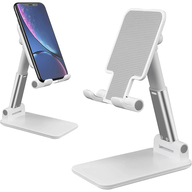 
Desk Mobile Stand for Iphone Ipad Huawei Metal Desktop Tablet Table Foldable Extend Support Lazy Cell Universal Phone Holder 