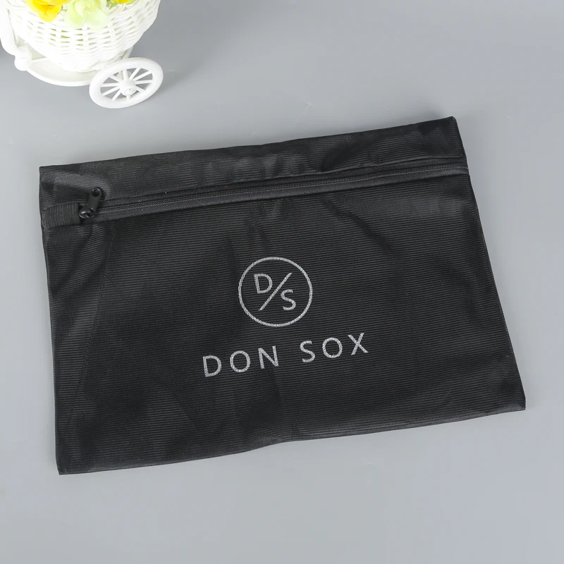 Black Customized Logo Mesh Dirty Lingerie Commercial Laundry Bags For pet Use