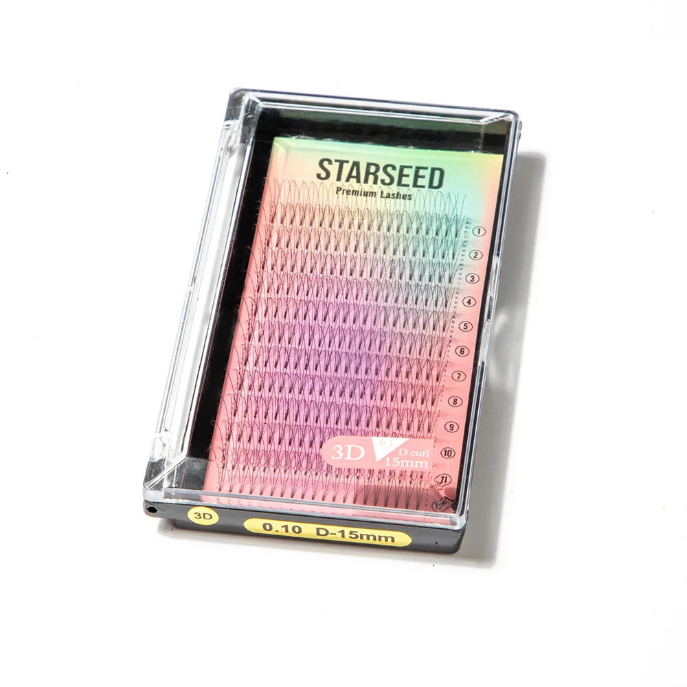 Wholesale pre made eyelash extension fanned 5d 6d 3d eyelash extension easy fans mega volume Lashes premade fans Lash extensions