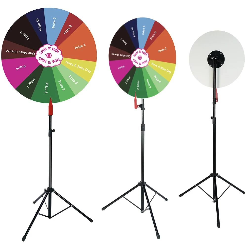 Fortune Prize Wheel for sale with Folding Tripod Floor Stand Christmas Prize Wheel