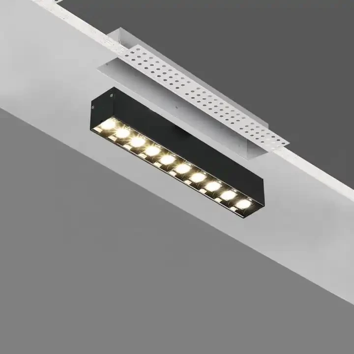 LED ceiling embedded spotlight embedded frameless magnetic suction lamp household aisle long strip spotlight
