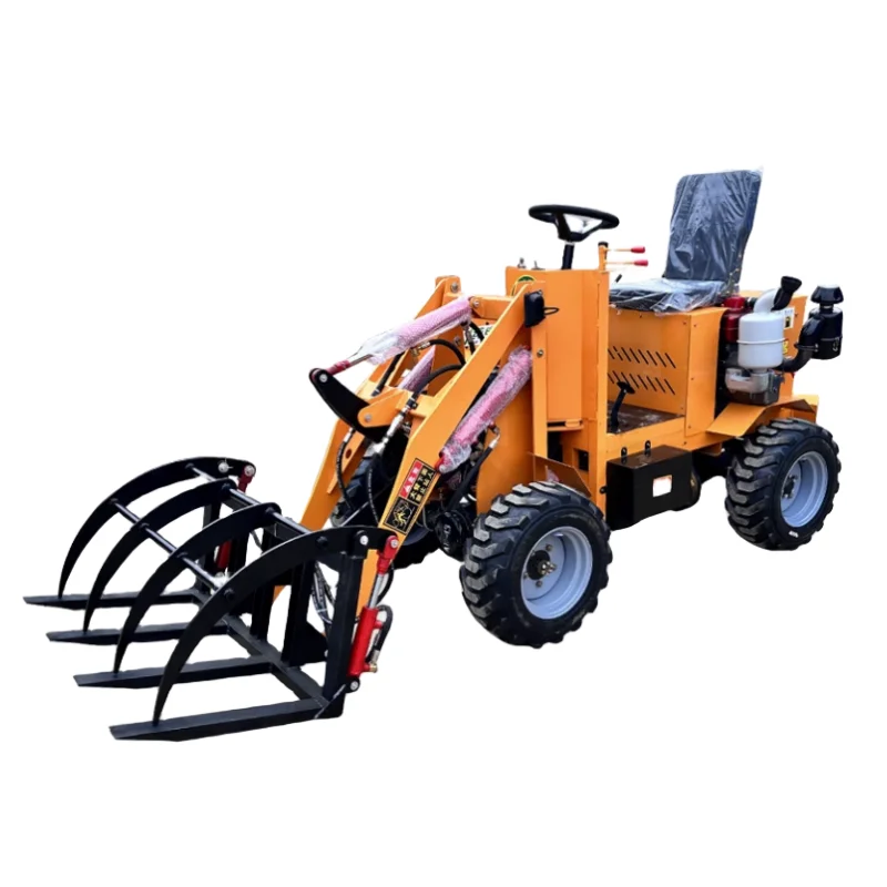 Multi functional Four-Wheel Drive Electric Loader 1000 kg/2000 KG Farm Small Forklift