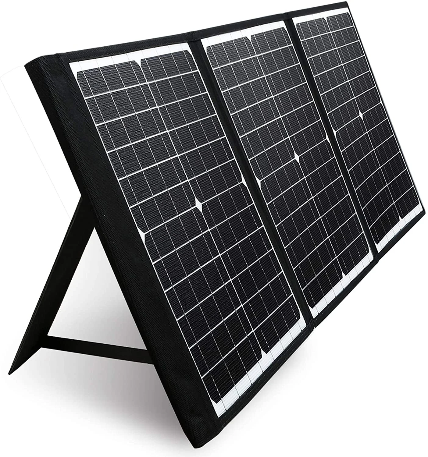 60W foldable solar panel with USB QC 3.0&Type C for  Rockpals Jackery Suaoki Solar Generator Power Station for