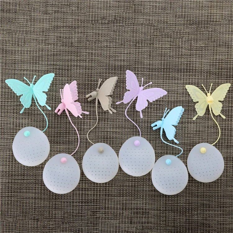 Custom Animal Shape  Free Sample Silicone Tea Bag Filter  Infusion Strainer with Infuser for Mug