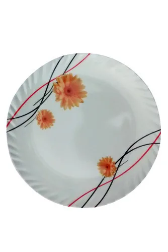 
Custom Printing Dishes OEM Multicolor Unbreakable Round Melamine Home Use Party Plastic Plates 
