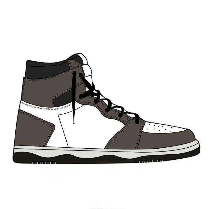 2024 Original brand Newest High Quality Fashion Sneakers 1 Retro High Washed Black Sneakers Retro 1 Basketball Shoes