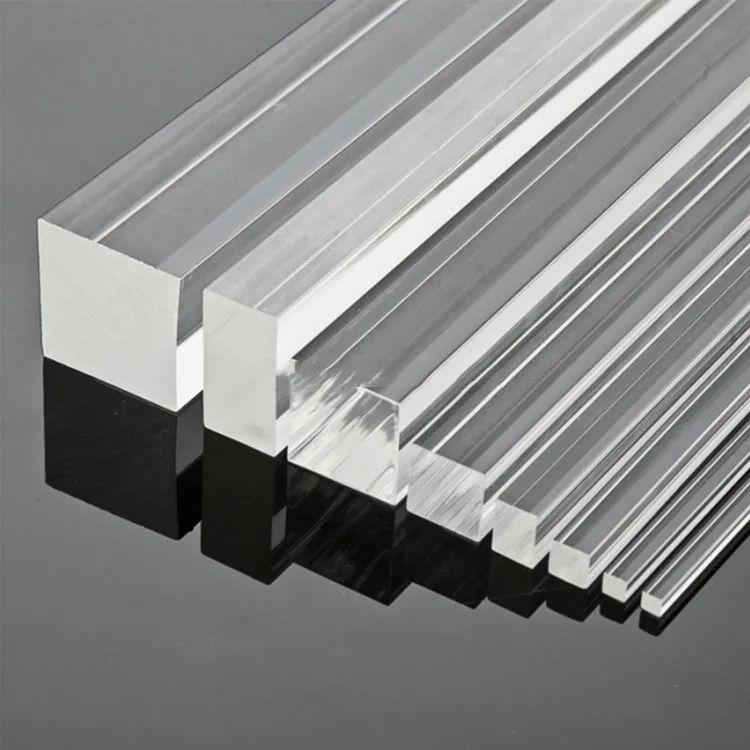 Optional Diameters Transparent Colored Solid Acrylic Glass Rod
