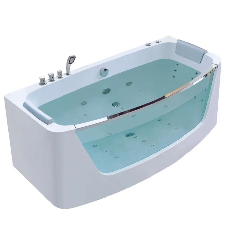 Ningjie new design fresstanding bathroom acrylic whirlpool bathtub for  adult
