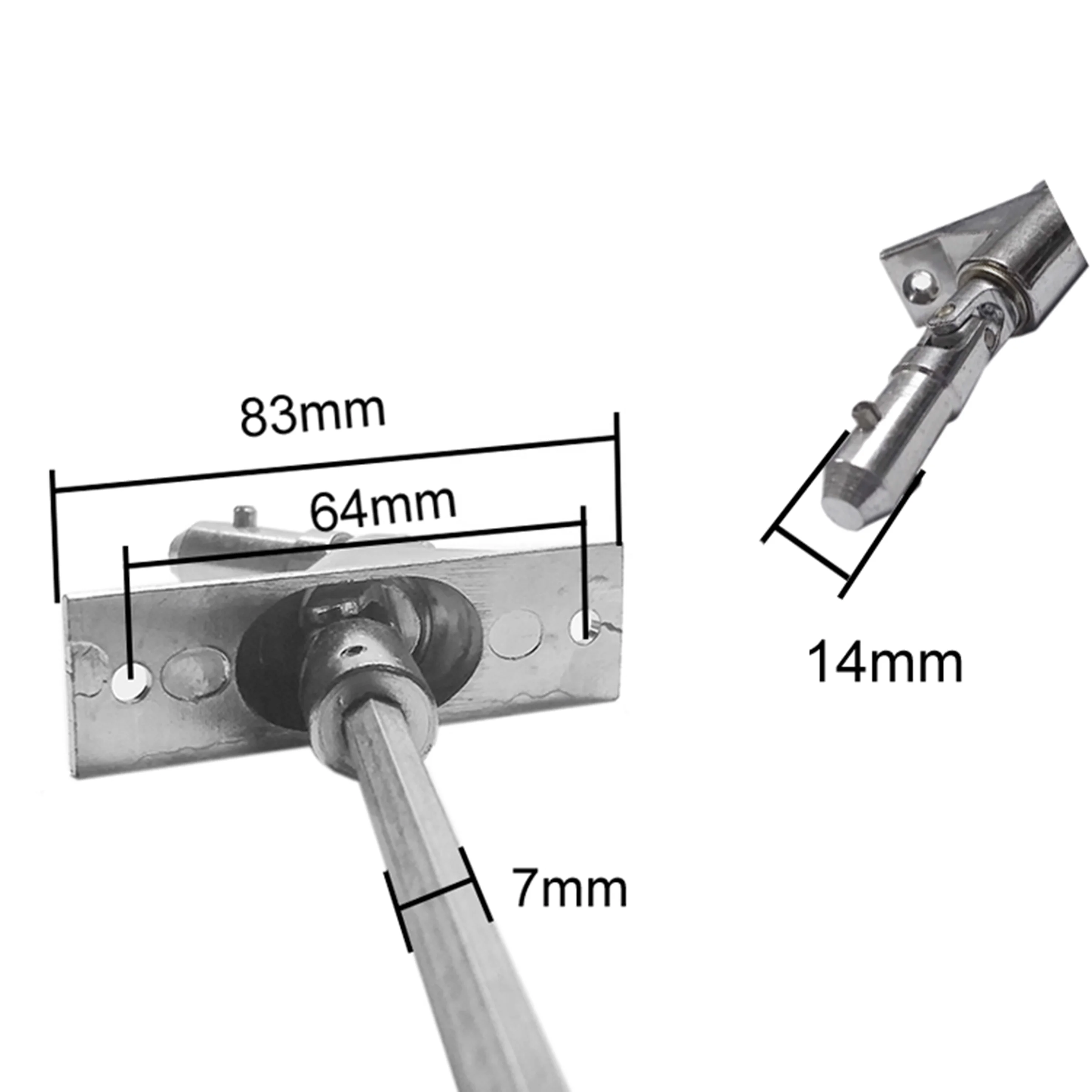 Aluminum alloy rolling shutter door and window accessories, hardware universal joint, bullet head type