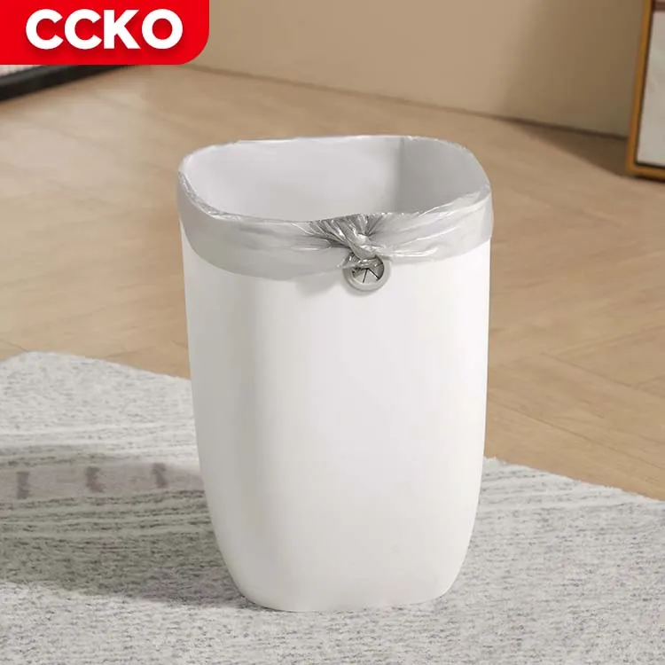 CCKO Прочный Крытый белый отель современный 2 1 галлон 8 л мусорное ведро для ванной комнаты пластиковый кухни