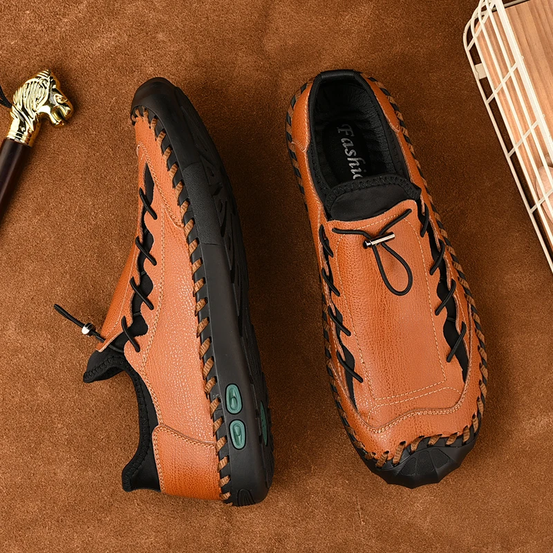 2019 высококачественные модные туфли из натуральной кожи, мужские повседневные классические туфли, новый стиль