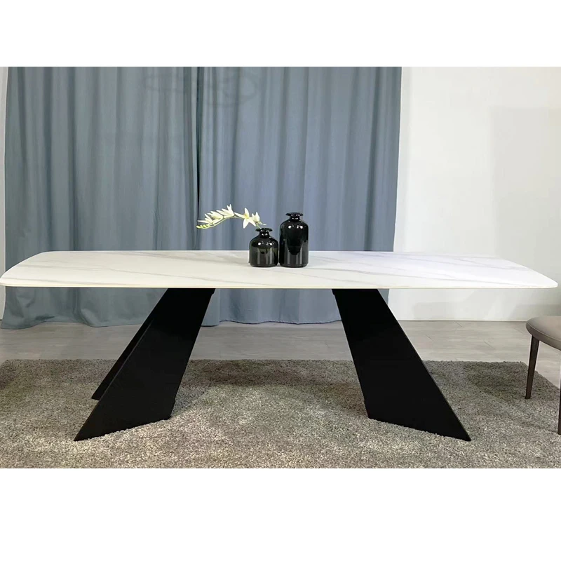 Modern home furniture Restaurant table Luxury dining table and chairs with table