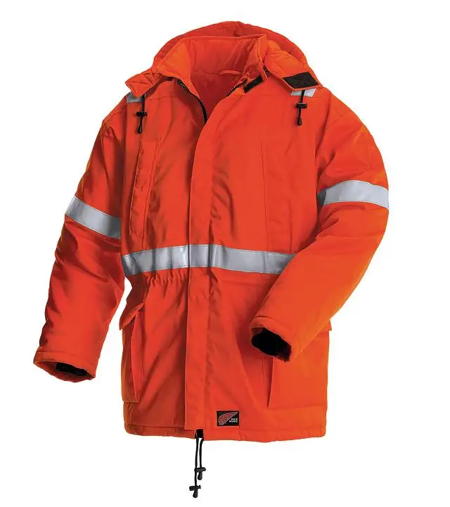 Wholesale High Visibility reflective tapes Anti-static flame resistant protective Winter Parka Coats Workwear For Men
