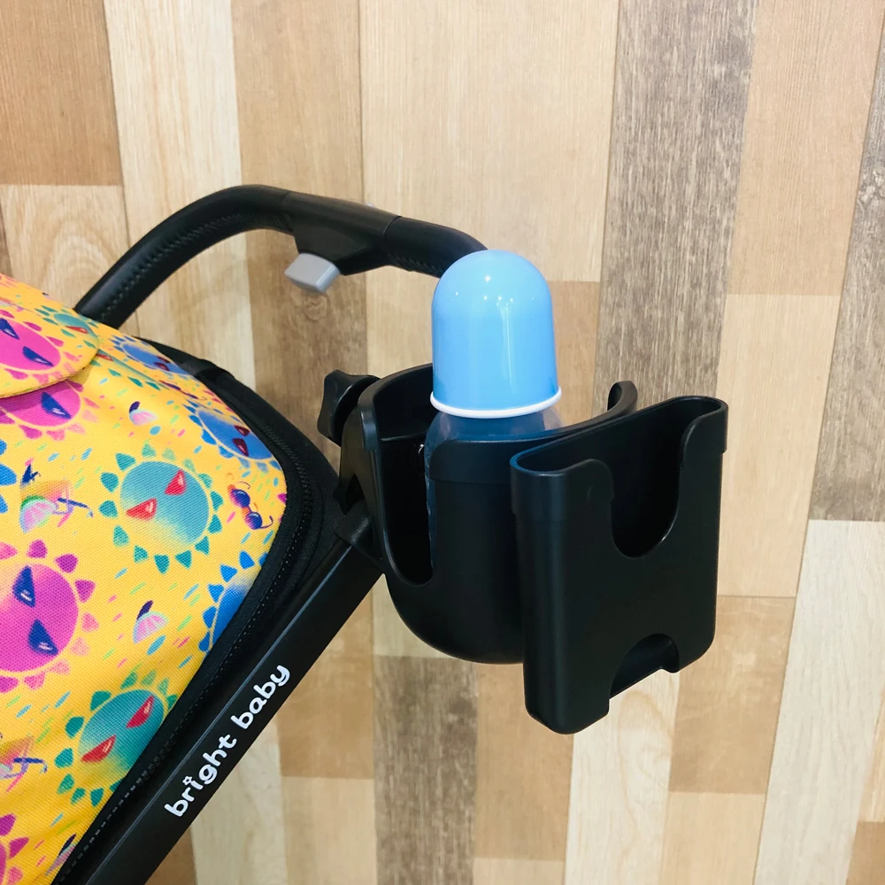 Brightbebe типа «два-в-одном» черный подстаканник коляска универсальная бутылка держатель для напитков с слот телефона