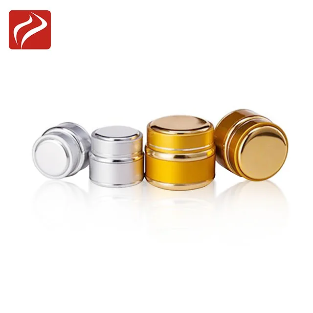 7ml 15ml 30ml 50ml mini empty beauty cream gold aluminum jar cosmetic aluminum container