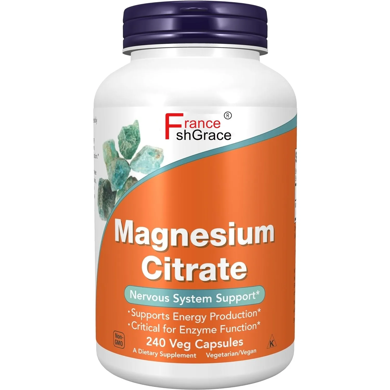 Oem Magnesium Citrate Capsules Magnesium Supplement With Zinc Bone Heart Joint supports normal nervoussystem function