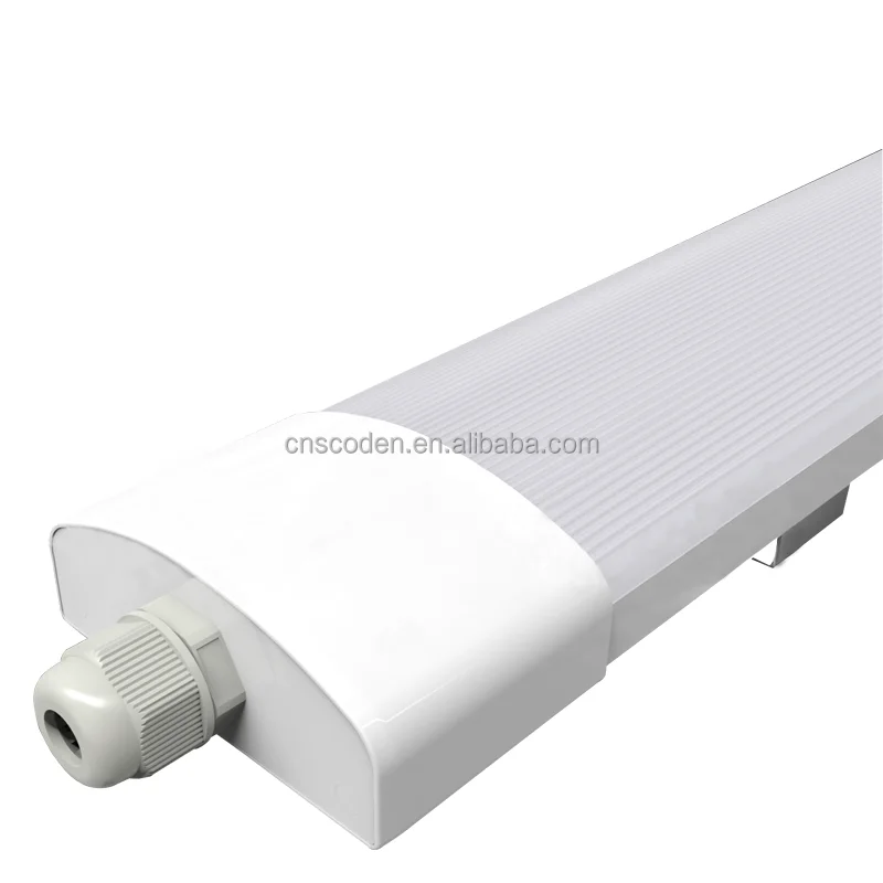 Waterproof 4500K Tube LED Linear Lighting 18W 36W 50W Fixture IP65 Tri-Proof Suspended Ceiling Lighting