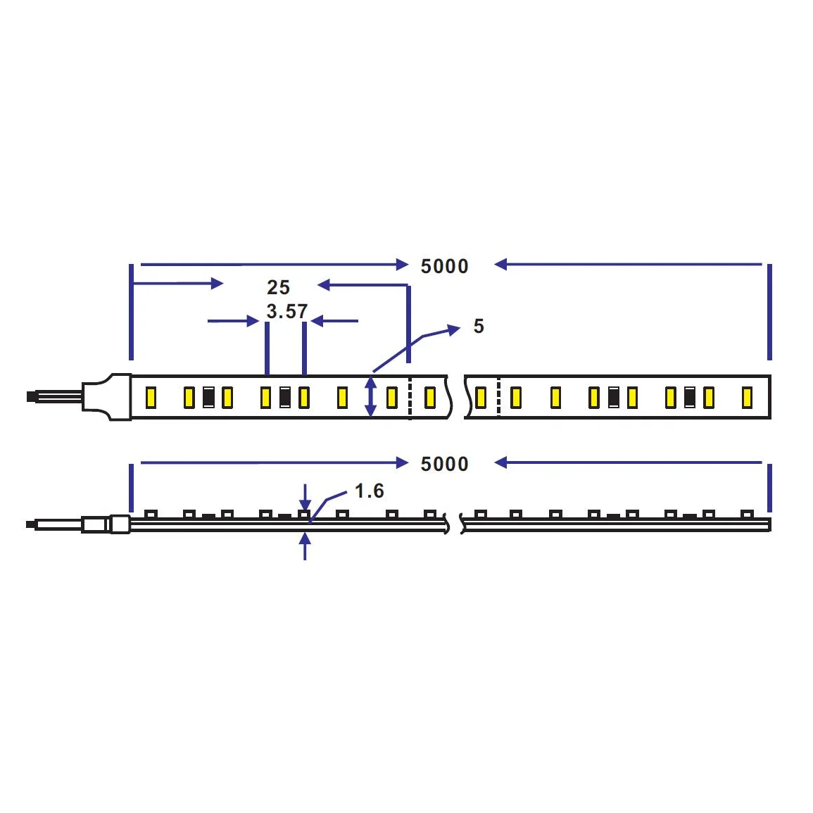 2110 led 280led/M 4mm&5mm narrow width FPCB CRI90 led flex strip light tape