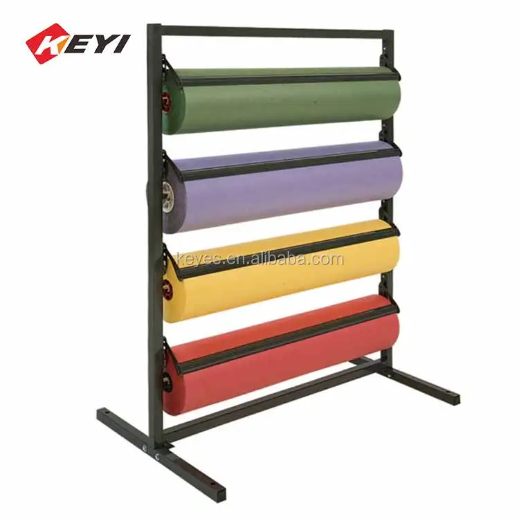 Manufacturer Custom Mobile Rug Shelf Retail Stand Fabric Roll Display Rack