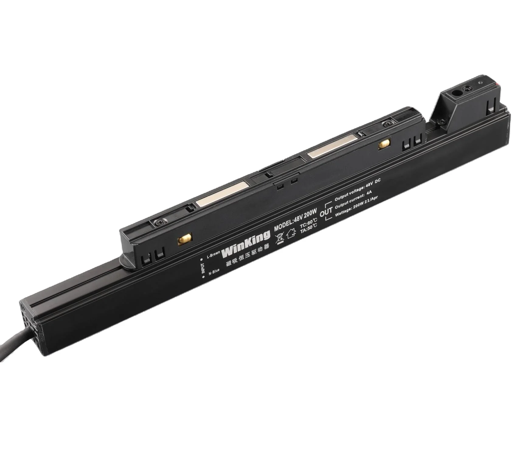 48V 24V magnetic led track light rail system 10w 30w slim switching power supply DALI tuya driver