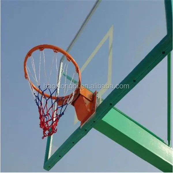 Professional Outdoor Tempered Glass Basketball Backboard With Logo