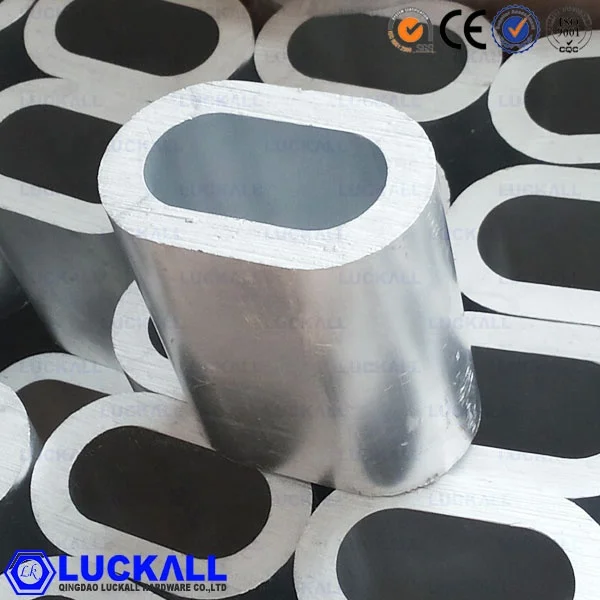 Specification En13411-3 Aluminium Oval Wire Rope Cable Steel Ferrule Din3093  1MM
