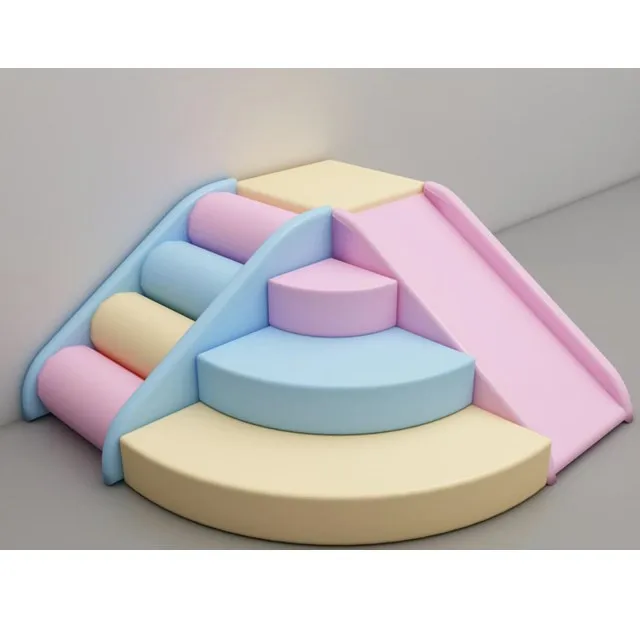 Children Playground Indoor Sponge Pvc Soft Play Equipment Wooden Jungle Gym Kids