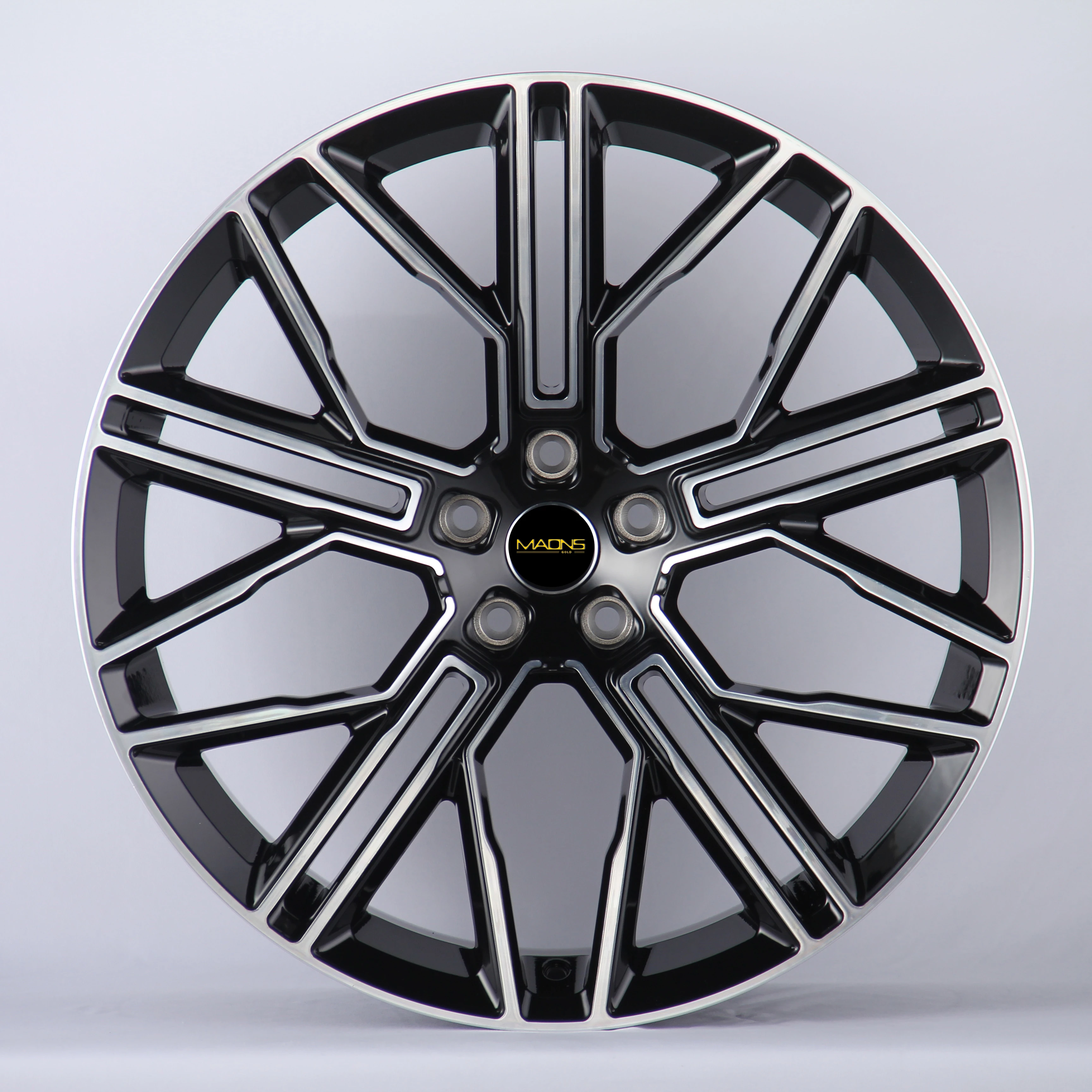 WHEELSHOME LUMMA LR 22inch staggered 5-112 Black Machined Face Forged Car wheels