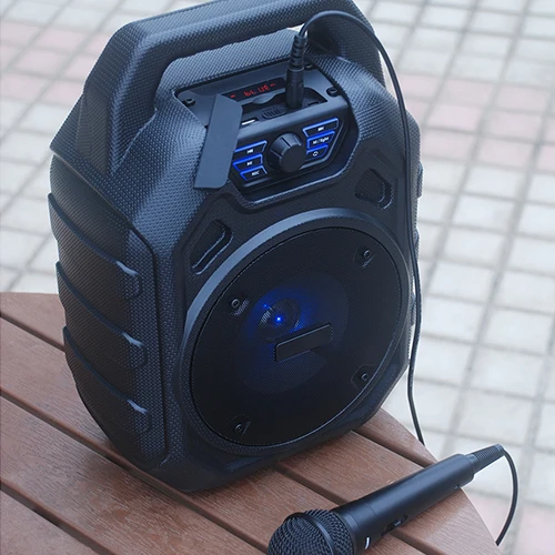 Большие размеры до 5 дюймов IPX6 Водонепроницаемый Bluetooth korake громкоговоритель FM AUX-IN