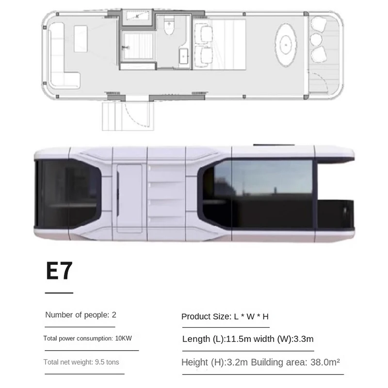 Prefabricated sunroom tiny casa containers homes houses mobile modular office pods portable prefab & prefabricada hotel