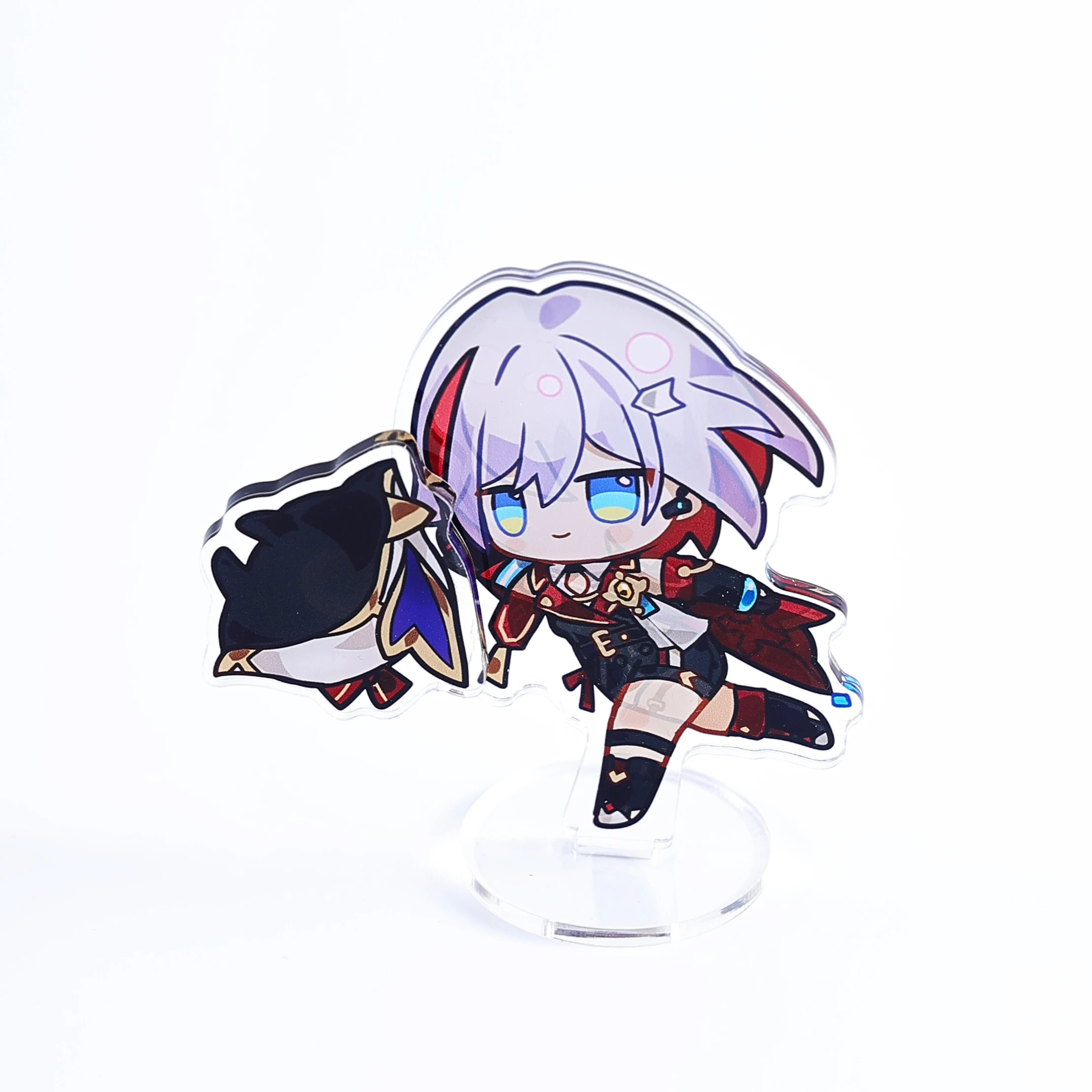 CNAWO Custom Spinning Acrylic Key chain Plastic Rotatable Make Your Own Acrylic Charms