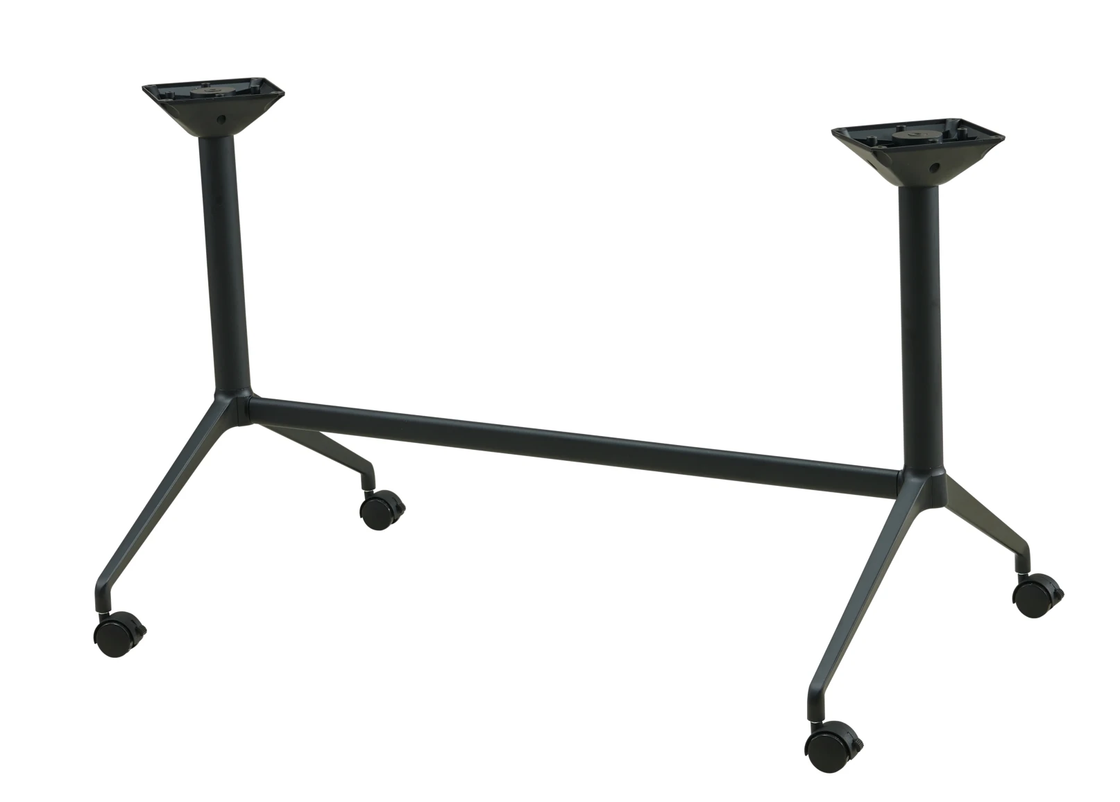Furniture Modern Round Table Base Black Aluminum Dining Table Design Metal